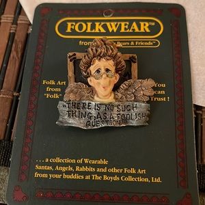 Folkwear pin brooch new